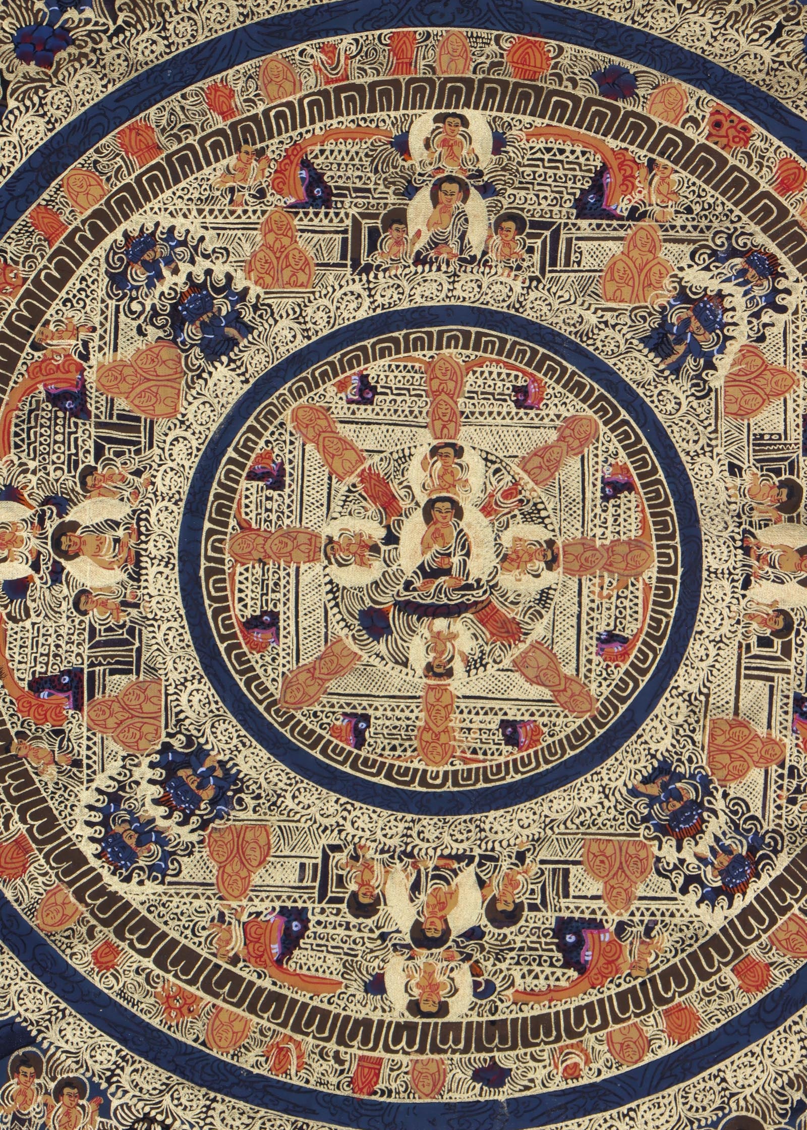 Buddha Mandala Thangka - Handpainted Thangka Art - Himalayas Shop 