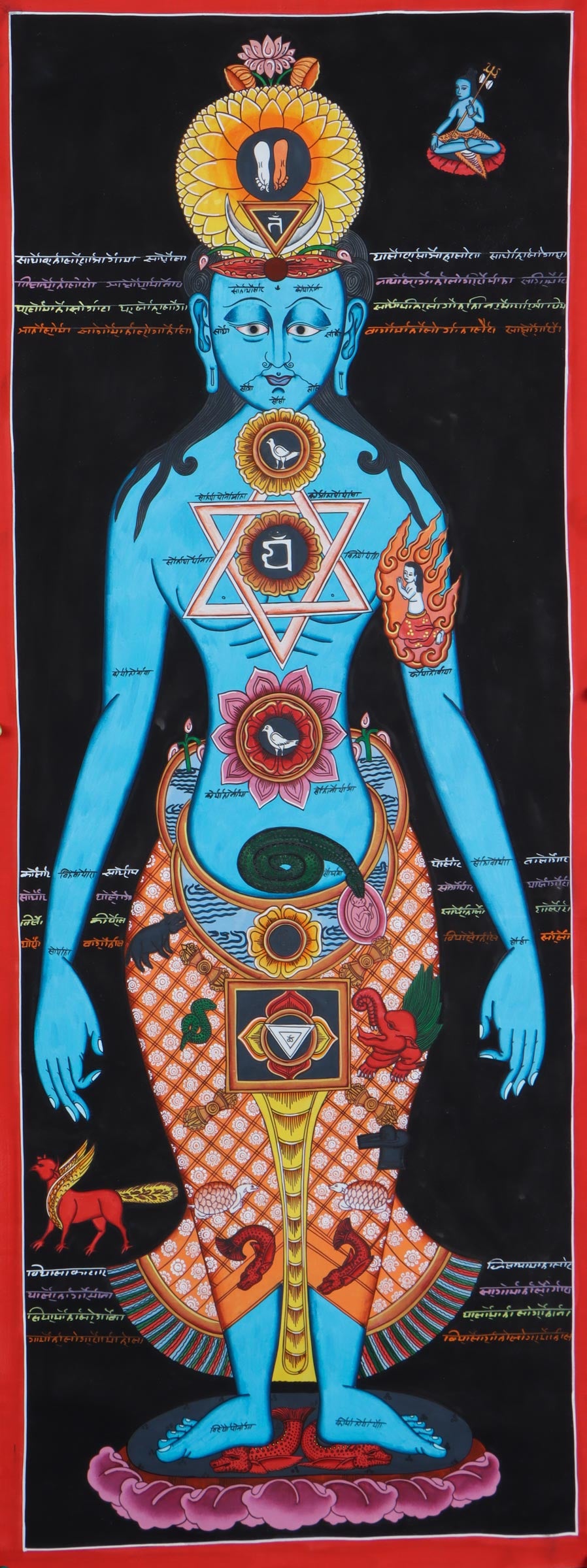 Seven Chakra Art Tibetan Thangka - Himalayas Shop