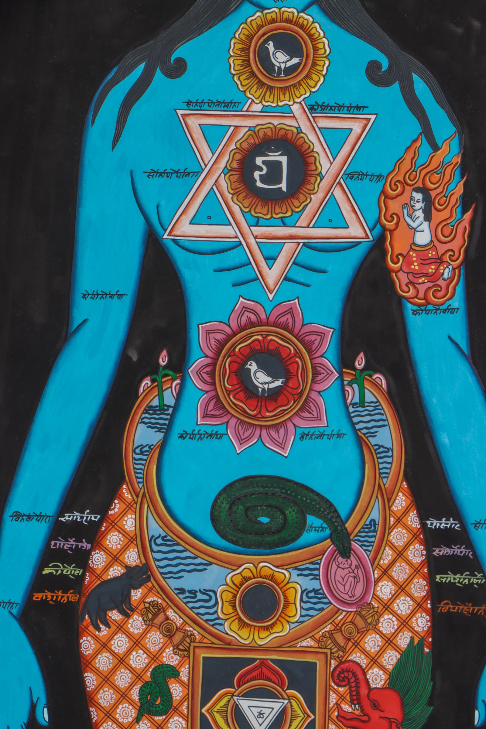 Seven Chakra Art Tibetan Thangka - Himalayas Shop