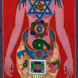 7 Chakra Art Thangka painting - Handpainted Tibetan Thangka Art - Himalayas Shop