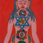 7 Chakra Art Thangka painting - Handpainted Tibetan Thangka Art - Himalayas Shop