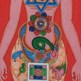 7 Chakra Art Thangka painting - Handpainted Tibetan Thangka Art - Himalayas Shop
