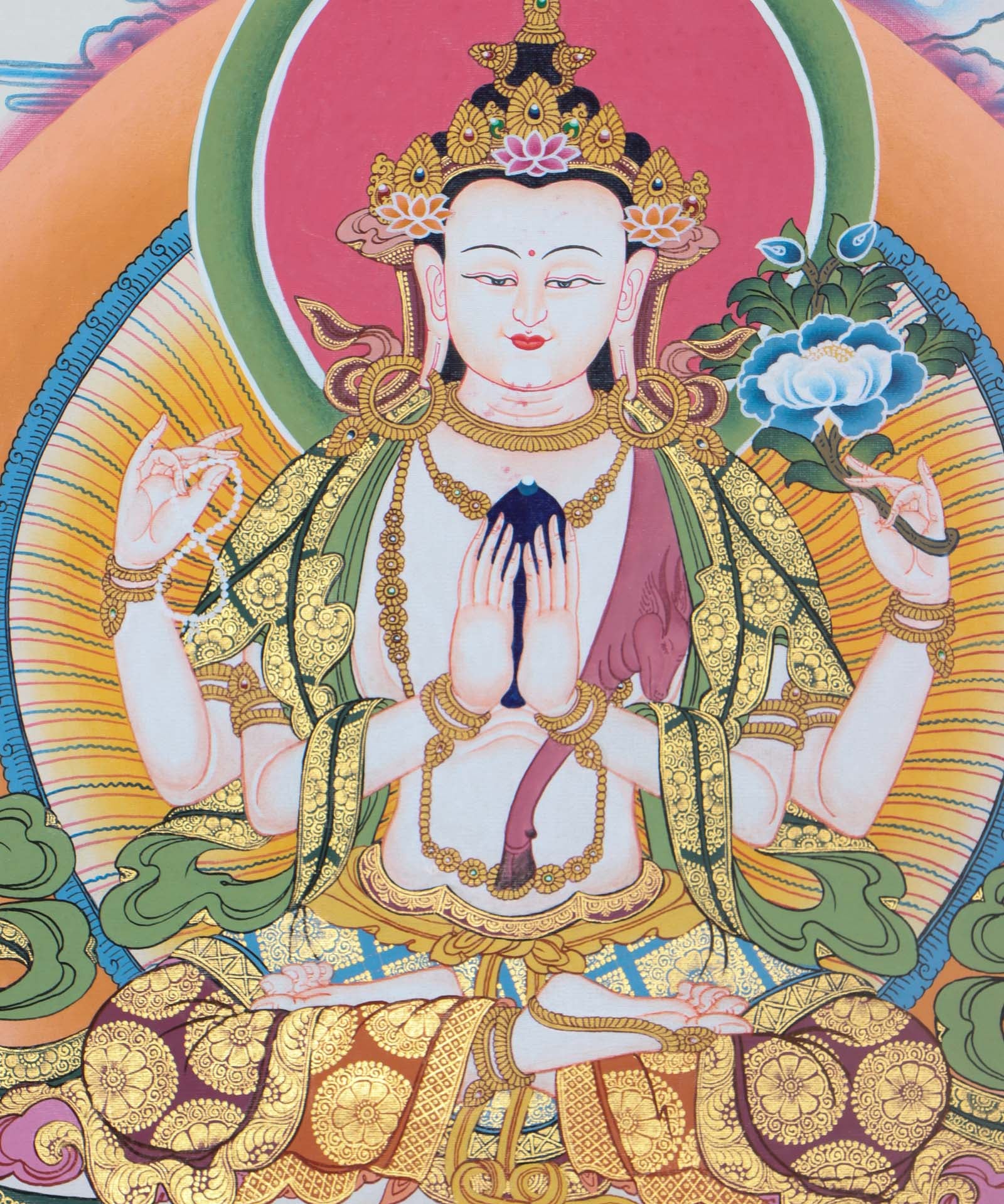 Chenrezig Thangka Painting