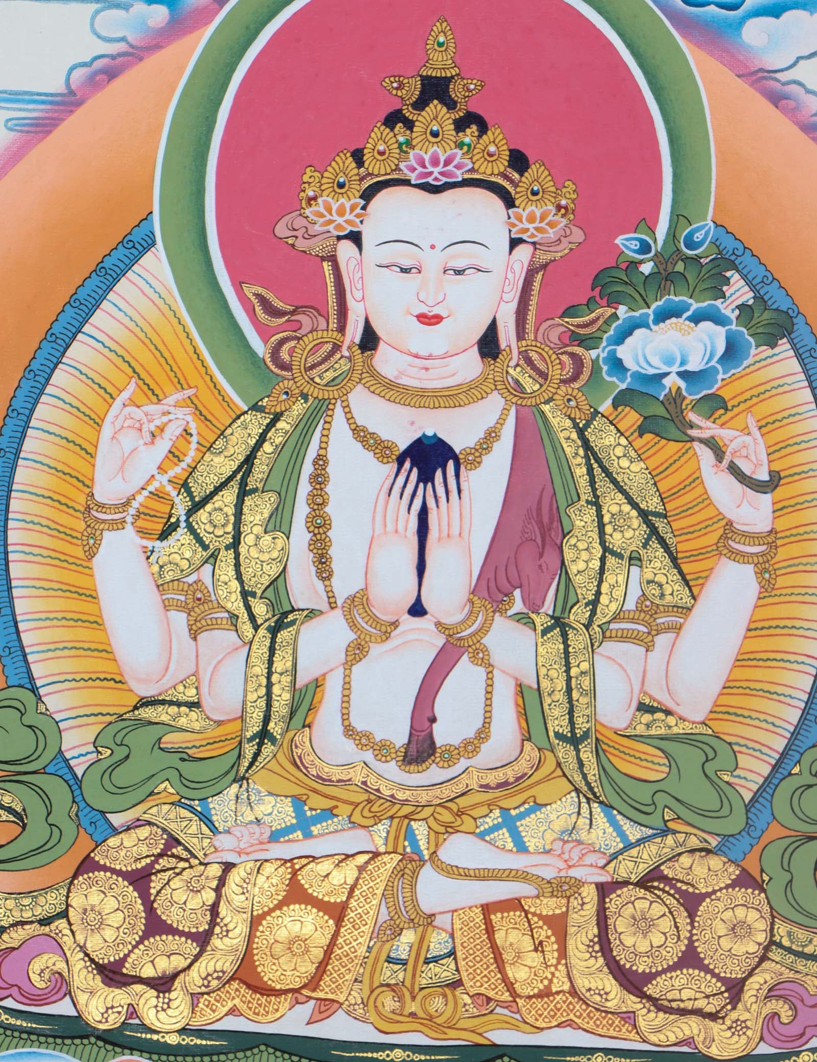 Chenrezig Thangka Painting