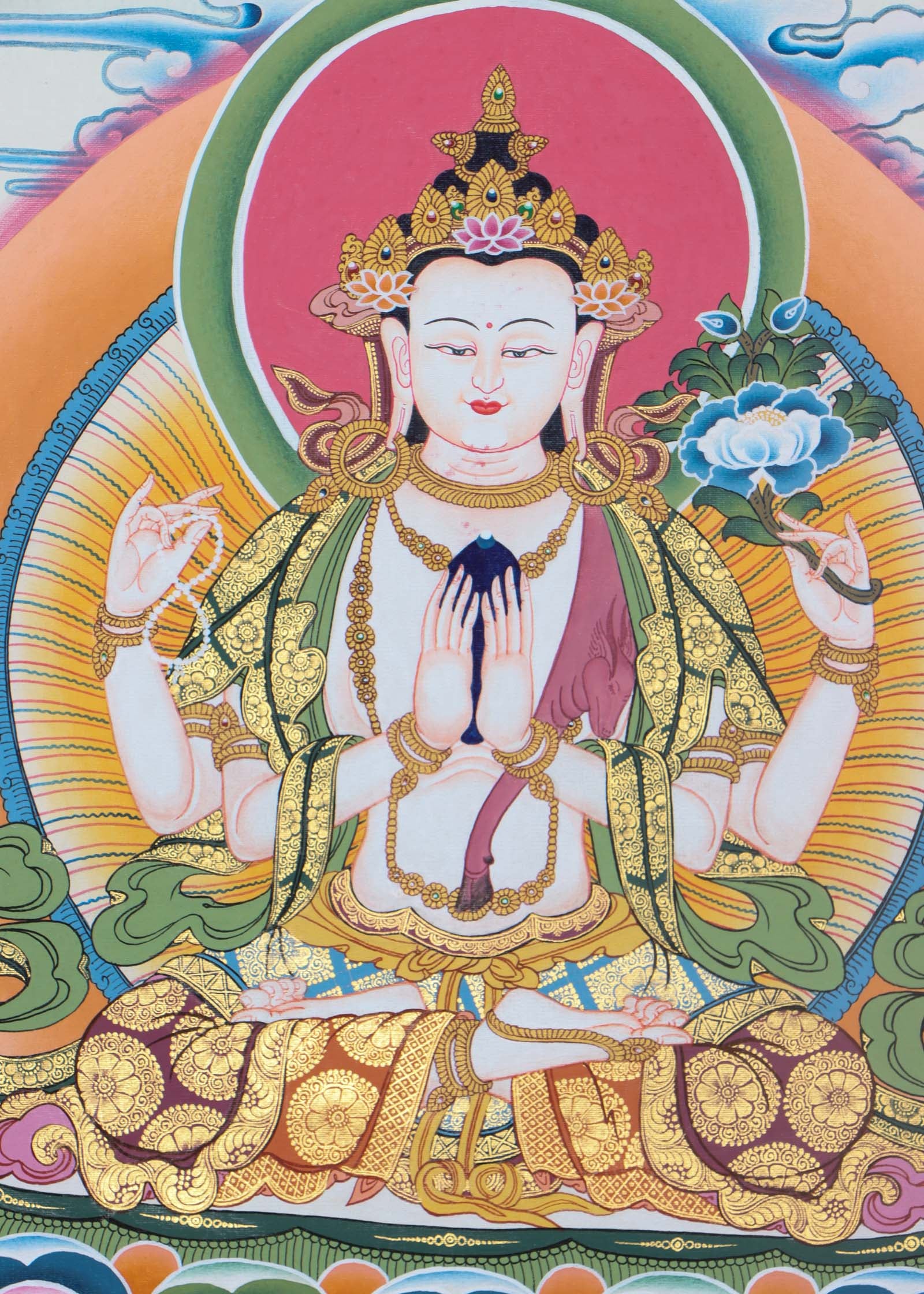 Chenrezig Thangka Painting