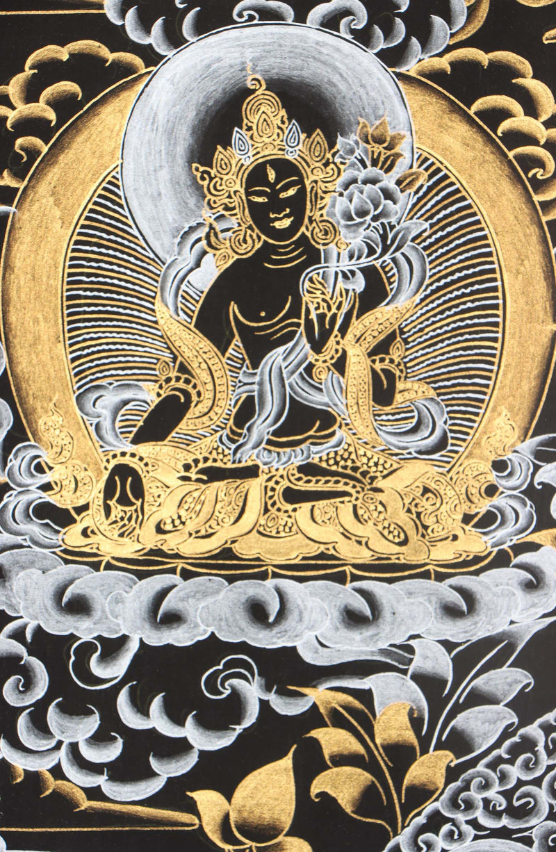 Green Tara Thangka - Himalayas Shop