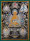 Shakyamuni  Buddha Thangka Painting - Painted only using natural stone color - Himalayas Shop