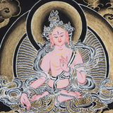 Shakyamuni  Buddha Thangka Painting - Painted only using natural stone color - Himalayas ShopBuddha Thangka Painting - Painted only using natural stone color - Himalayas Shop