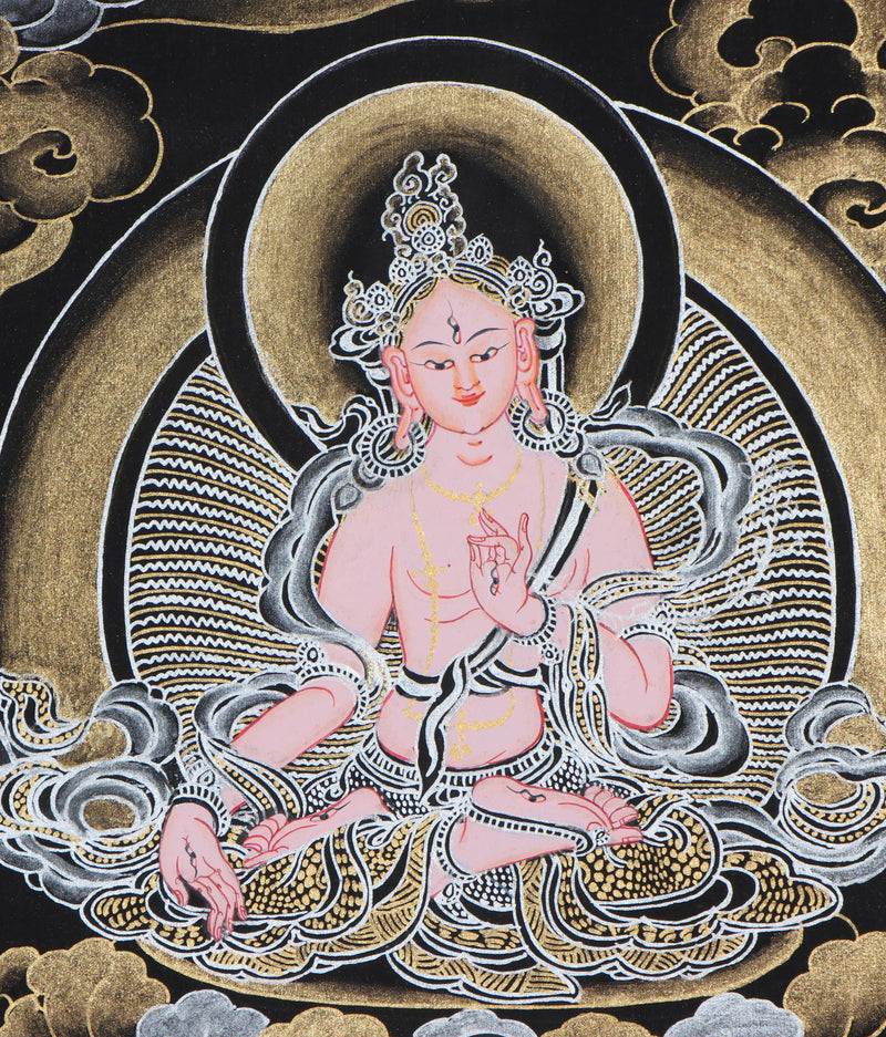 Shakyamuni  Buddha Thangka Painting - Painted only using natural stone color - Himalayas ShopBuddha Thangka Painting - Painted only using natural stone color - Himalayas Shop