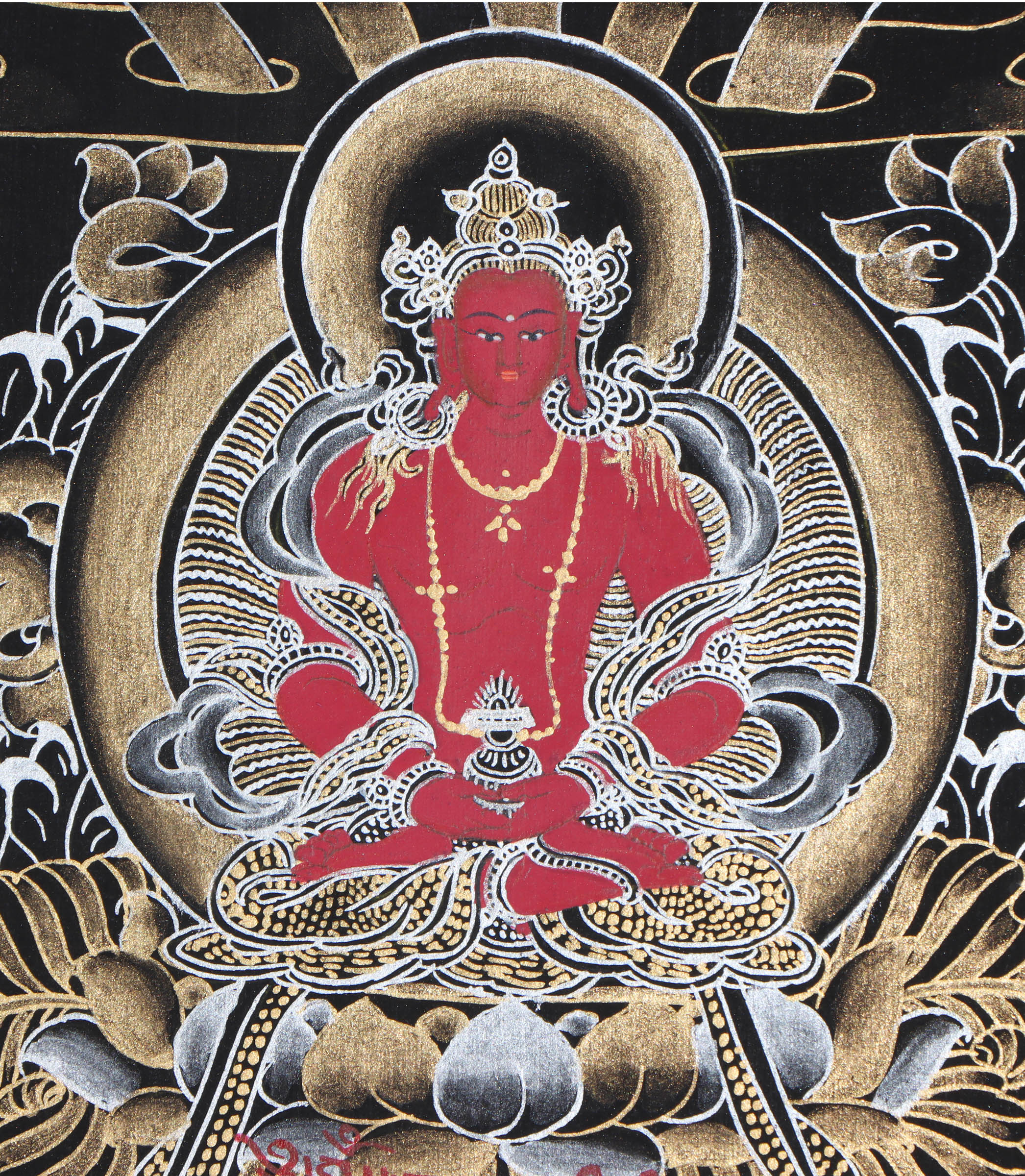 Shakyamuni  Buddha Thangka Painting - Painted only using natural stone color - Himalayas ShopBuddha Thangka Painting - Painted only using natural stone color - Himalayas Shop