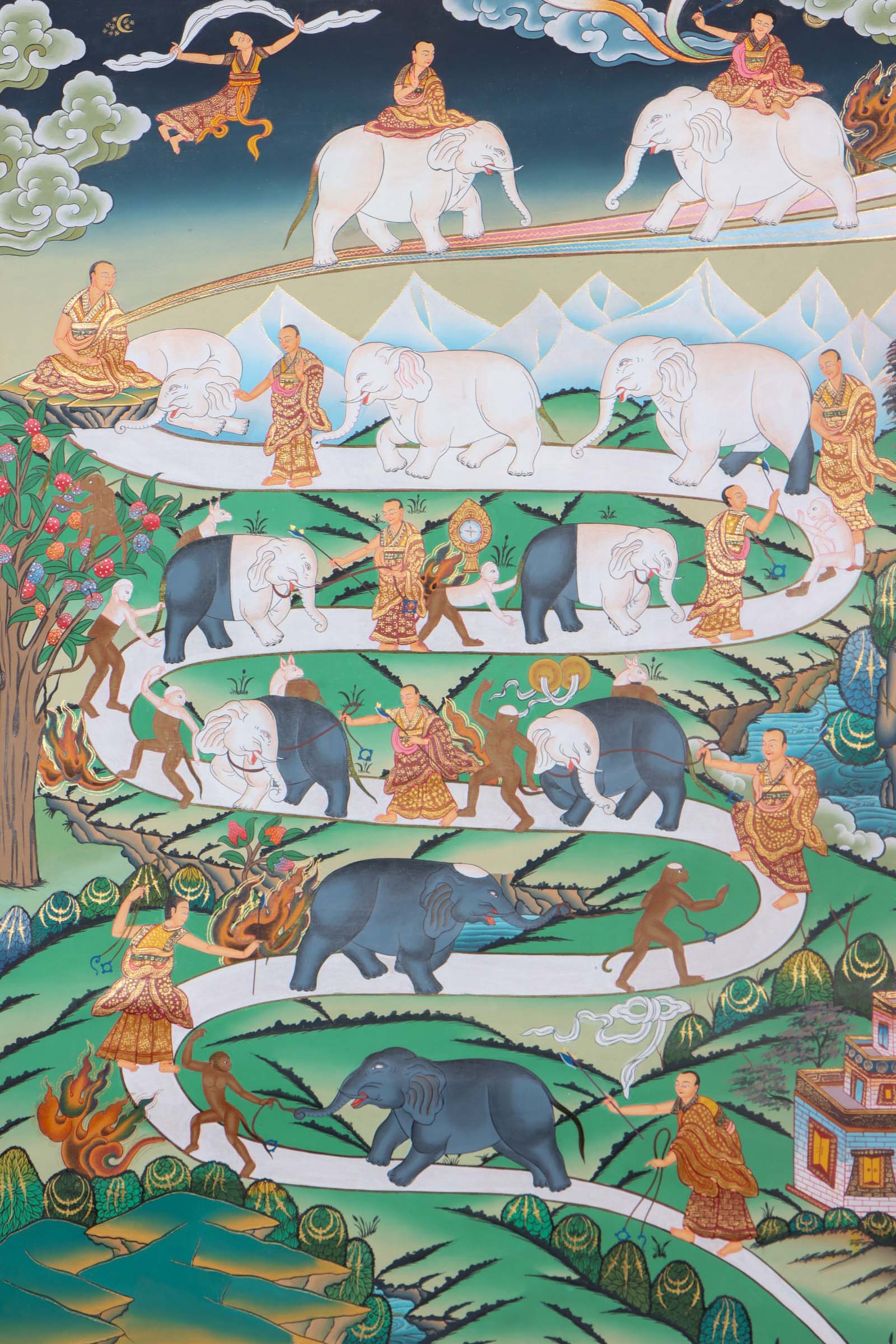 Thangka painting | Way to Heaven | Himalayas Shop