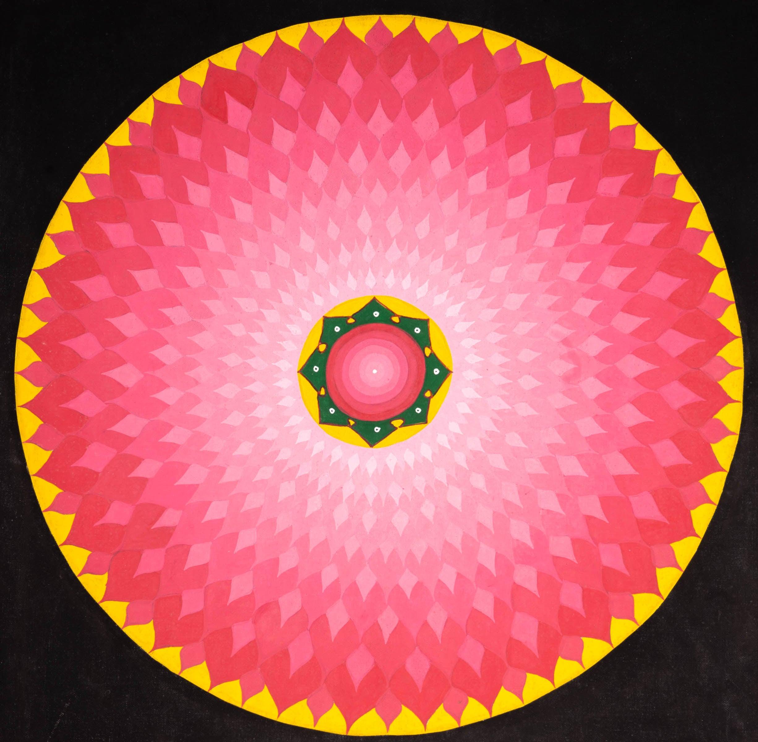 Red Lotus Mandala - Himalayas Shop