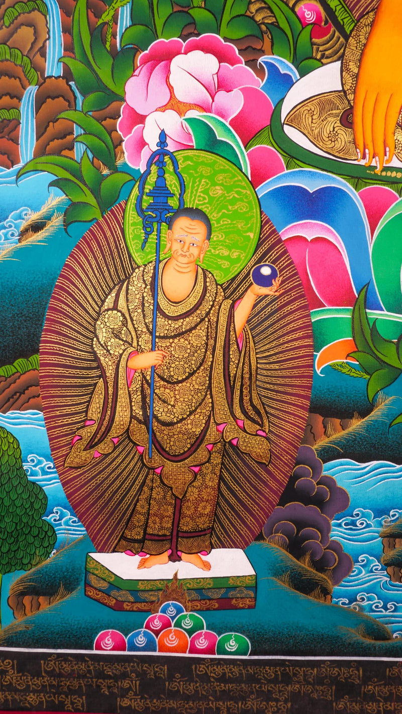 Shakyamuni Buddha mantra thangka