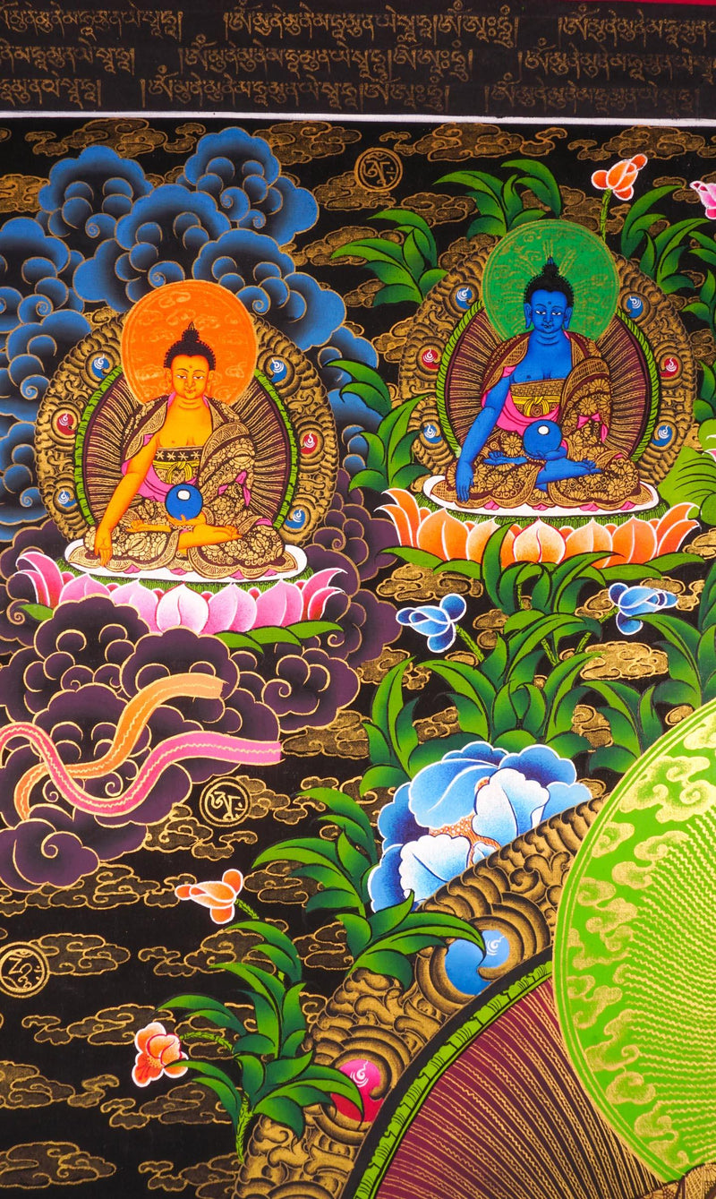 Shakyamuni Buddha mantra thangka