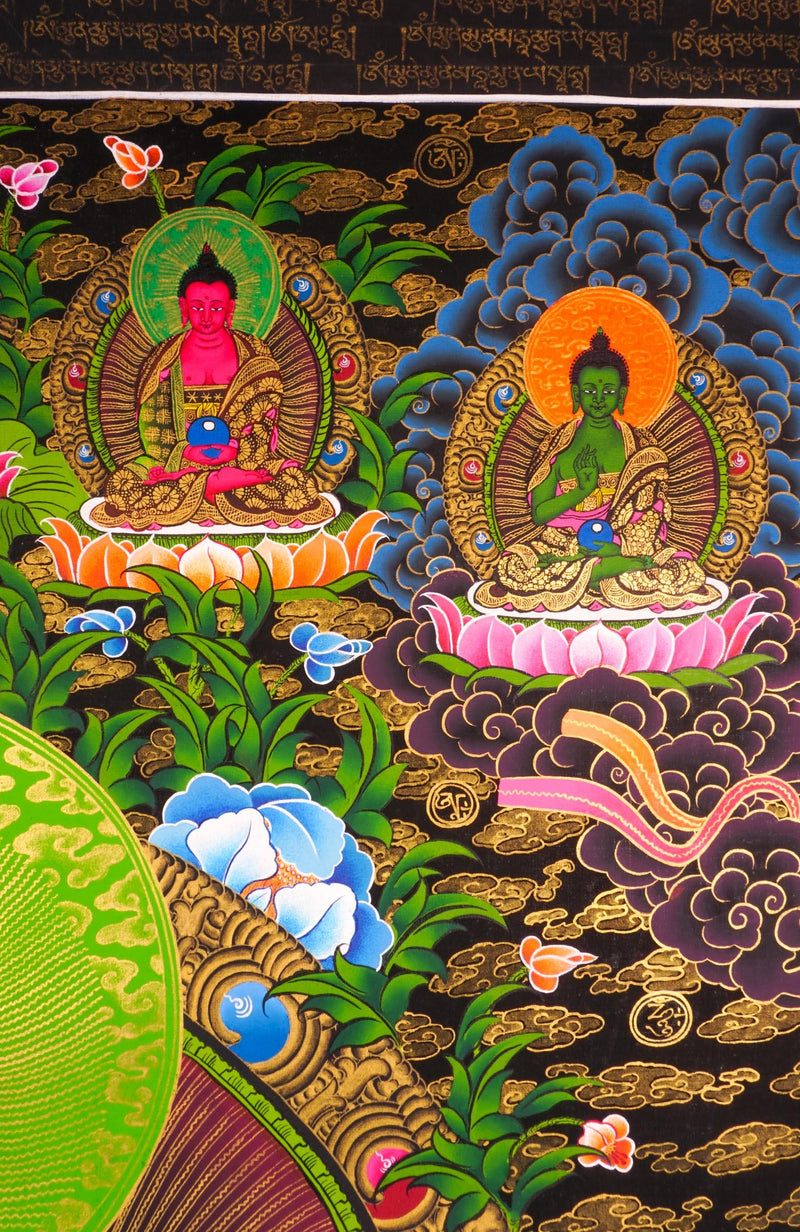 Shakyamuni Buddha mantra thangka