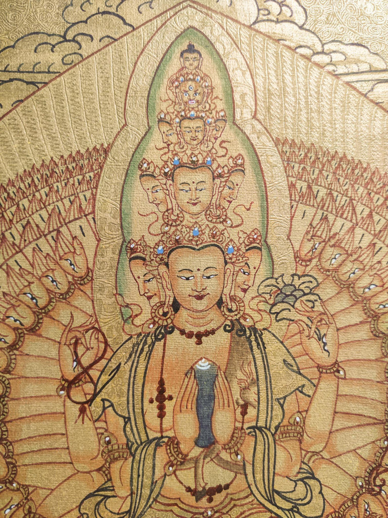 1000 Arm Avalokiteshvara Thangka Painting