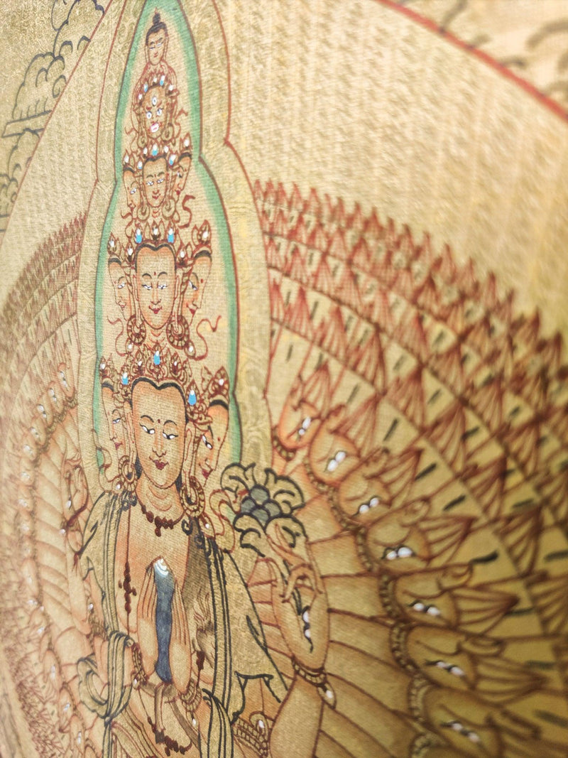 1000 Arm Avalokiteshvara Thangka Painting