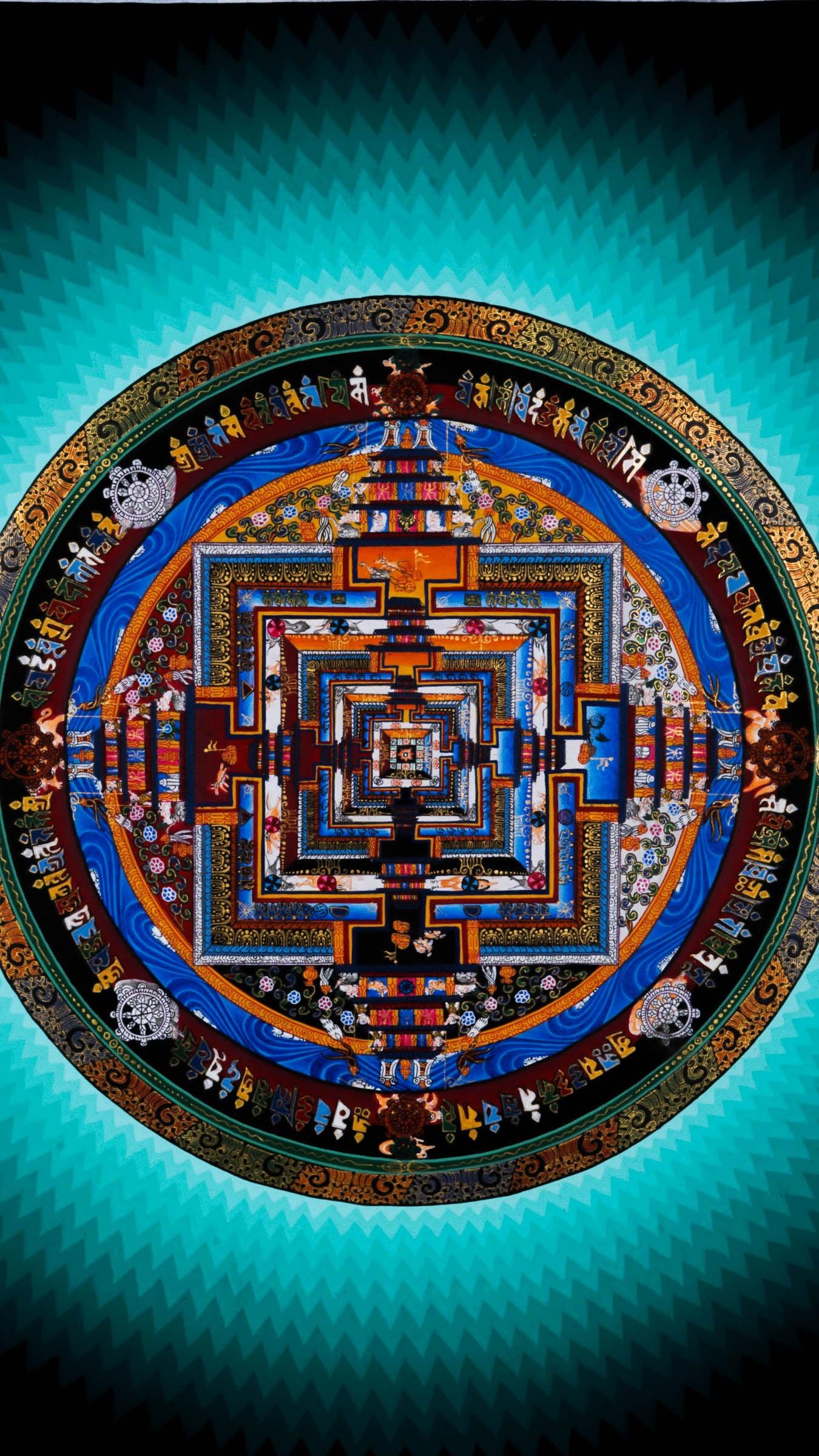Green Kalachakra Mandala - Himalayas Shop