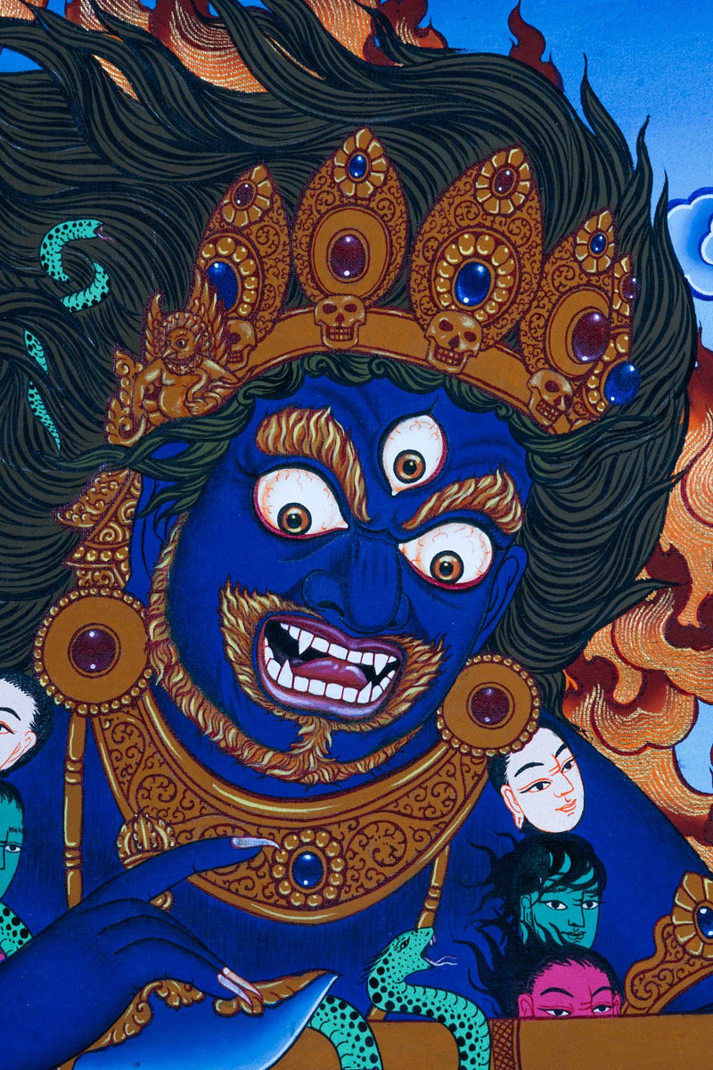 Mahakala Thangka painting - Best handpainted thangka painting - HimalayasShop
