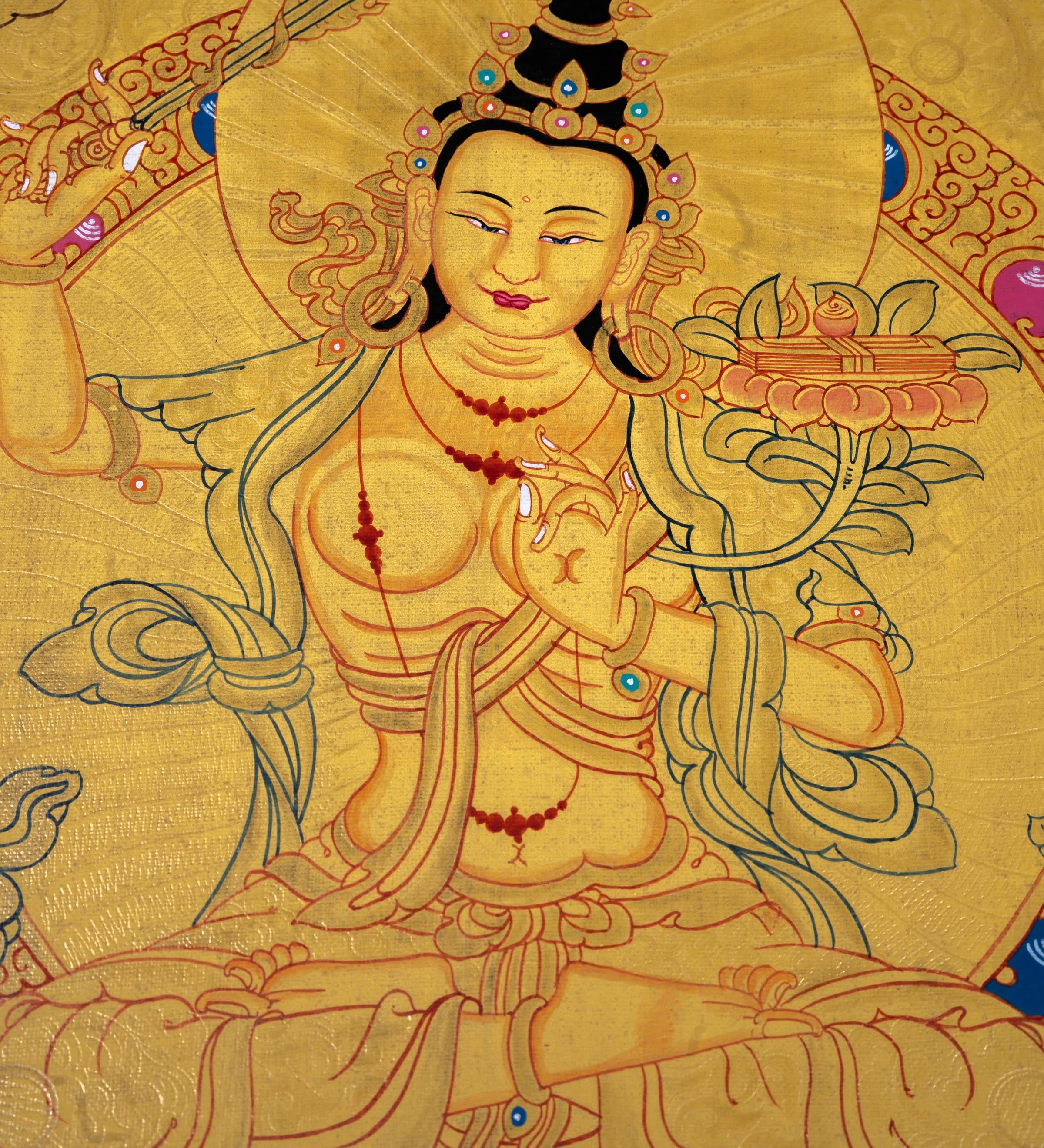 Manjushri Wall Hanging Art - Himalayas Shop