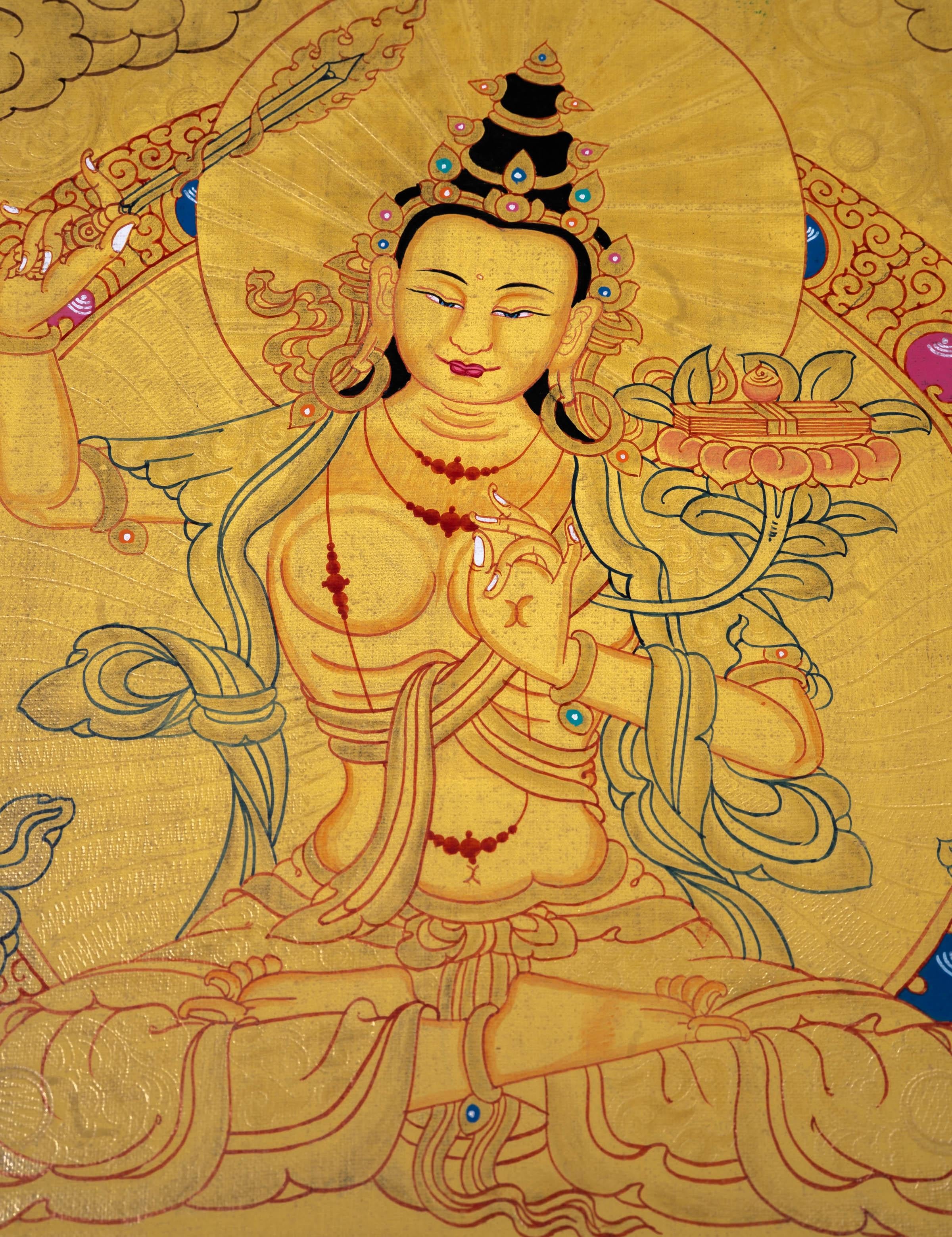 Manjushri Wall Hanging Art - Himalayas Shop