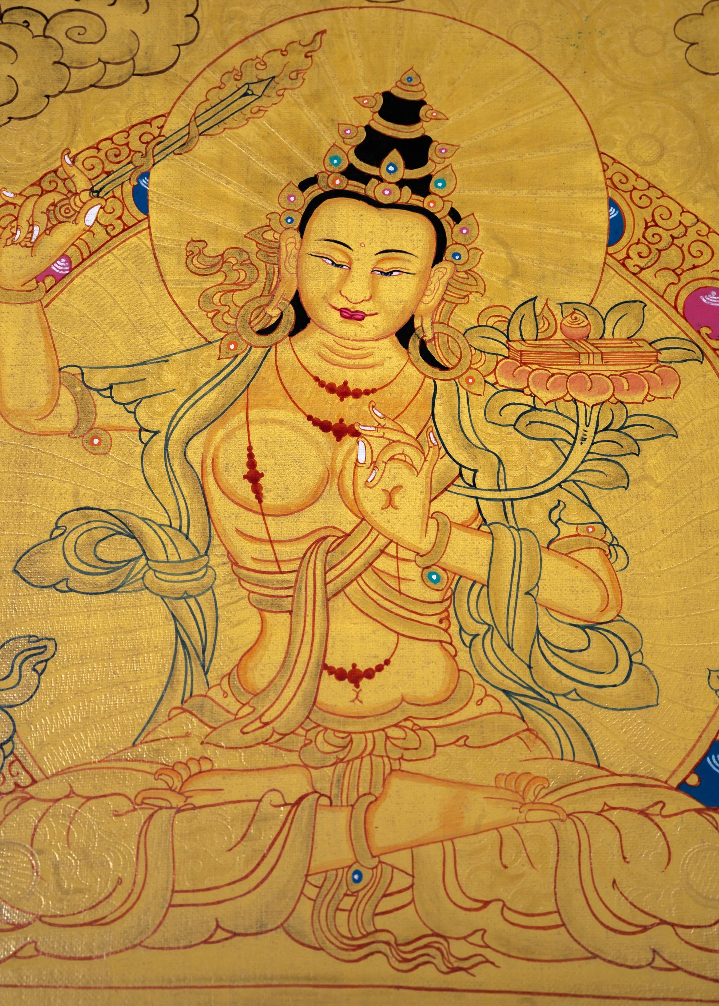 Manjushri Wall Hanging Art - Himalayas Shop