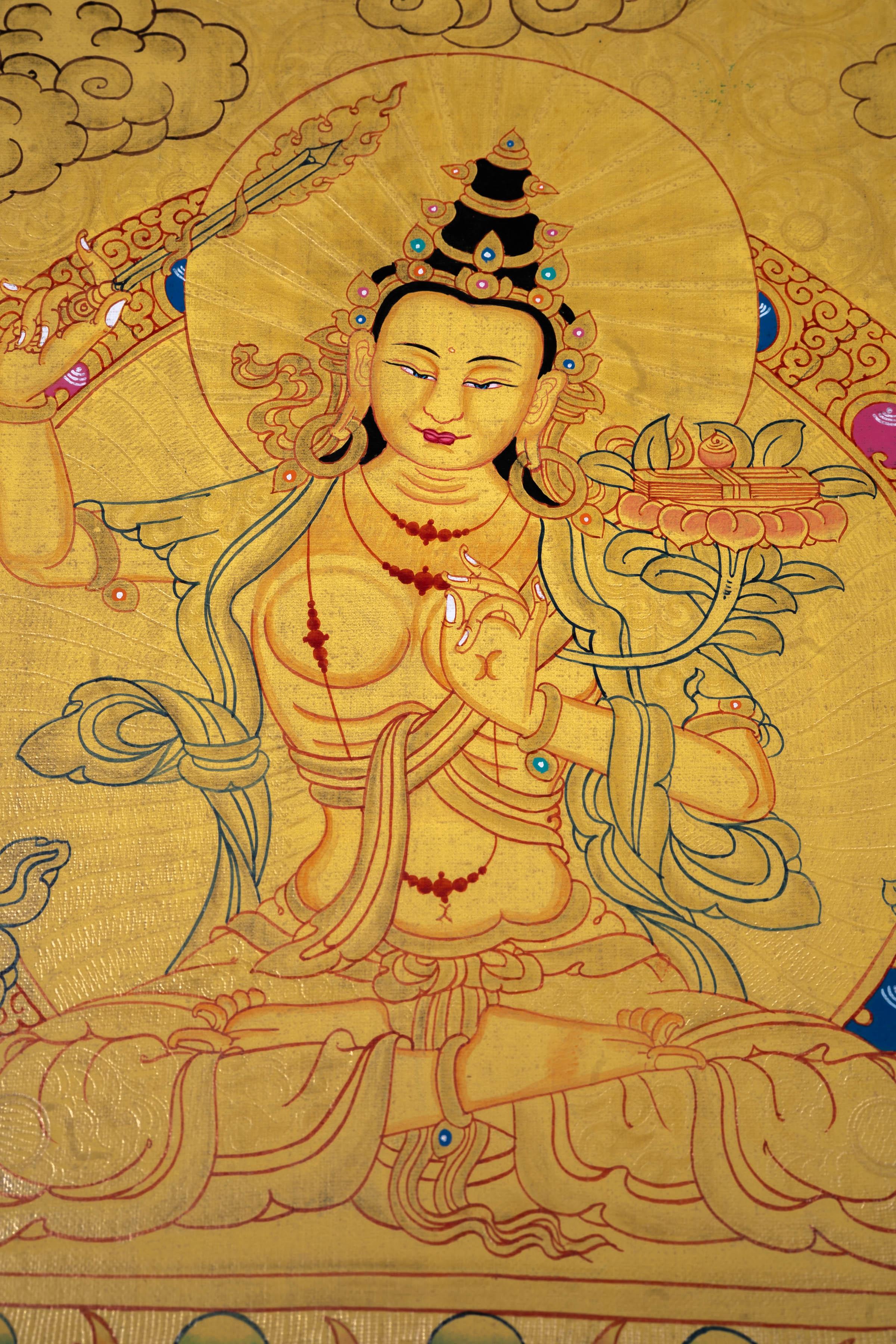Manjushri Wall Hanging Art - Himalayas Shop