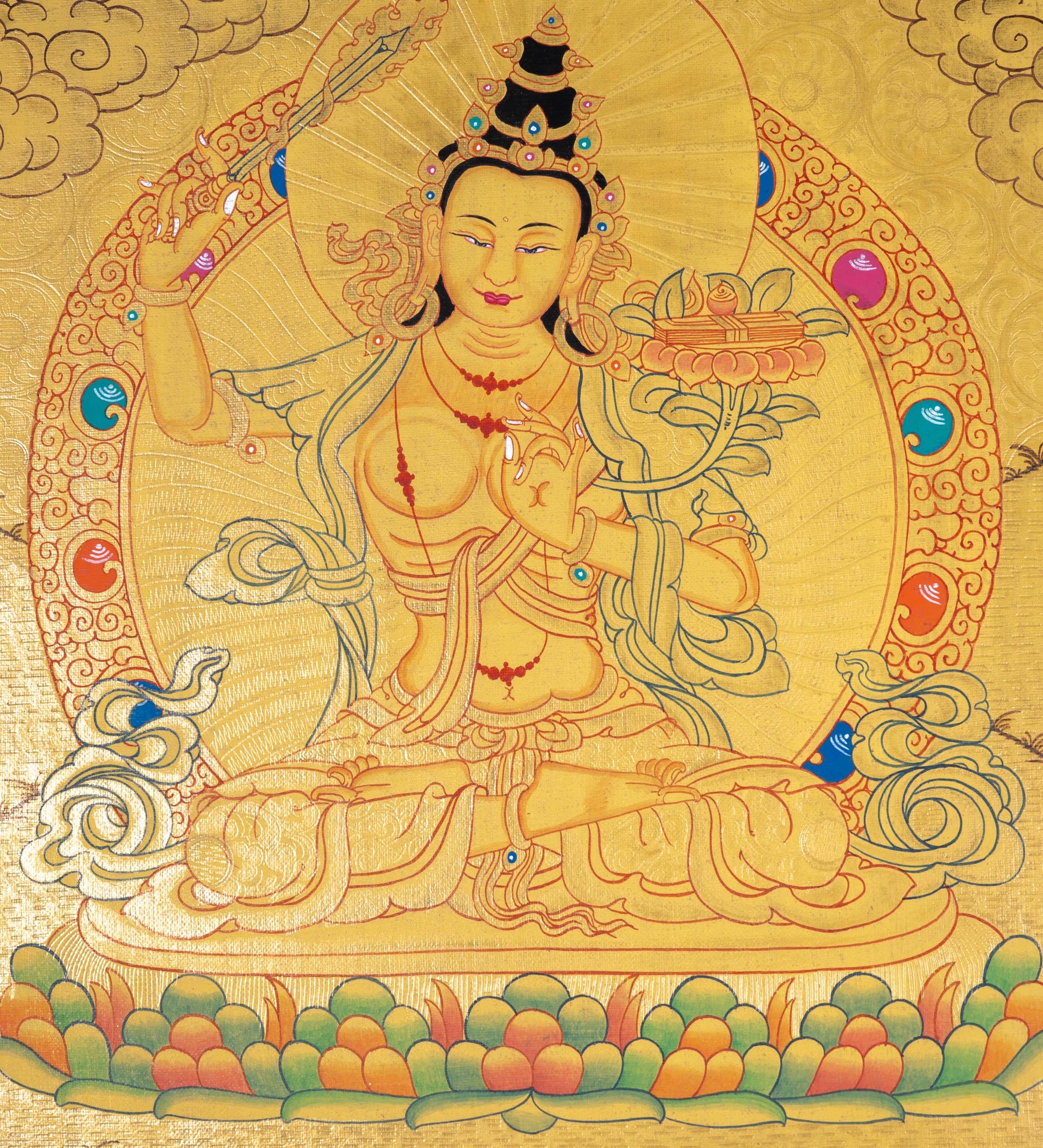 Manjushri Wall Hanging Art - Himalayas Shop