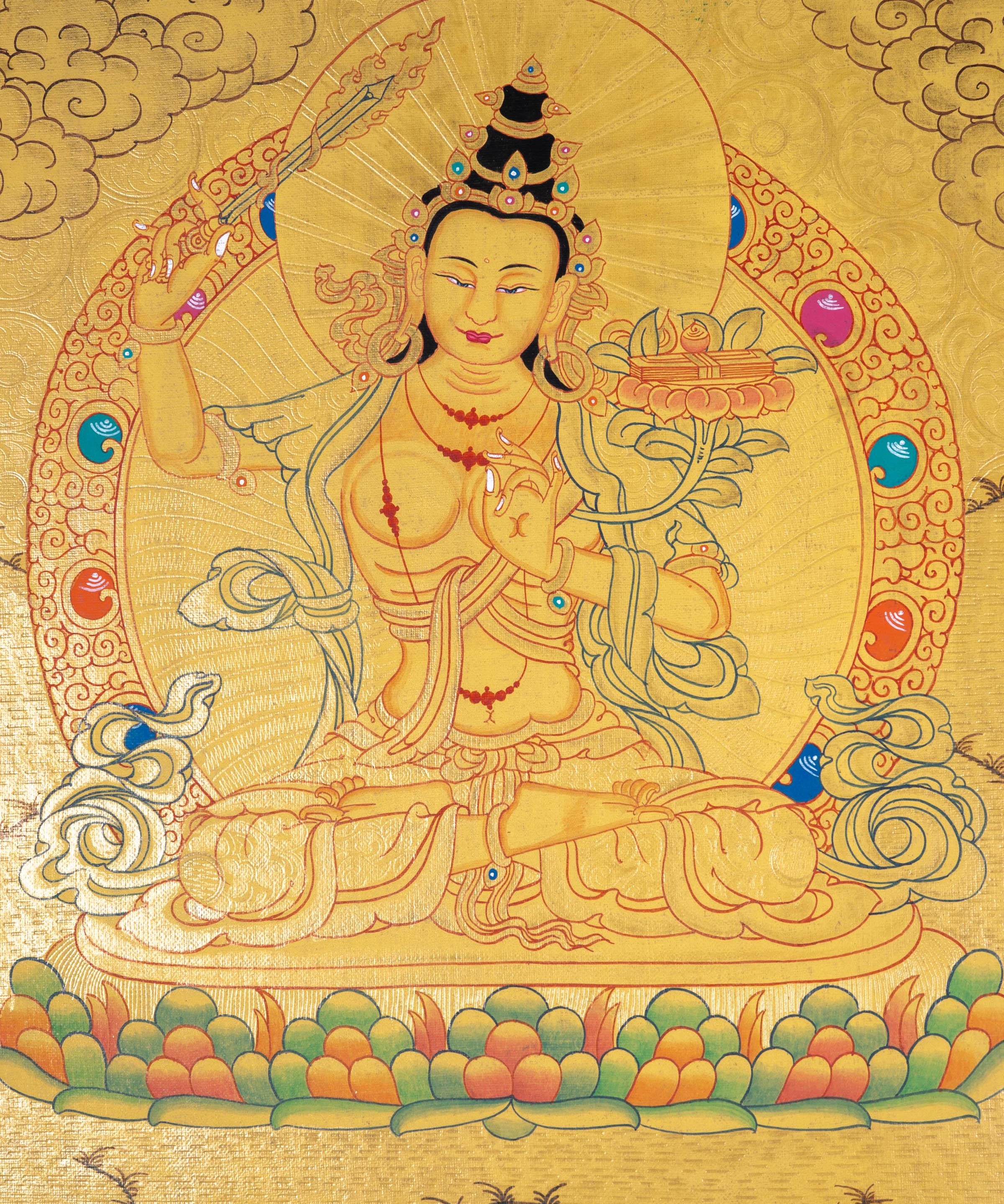 Manjushri Wall Hanging Art - Himalayas Shop