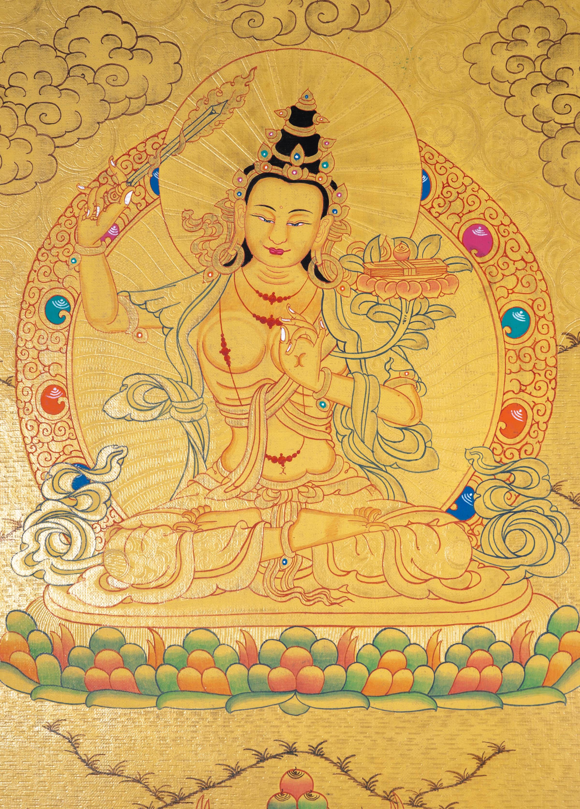 Manjushri Wall Hanging Art - Himalayas Shop
