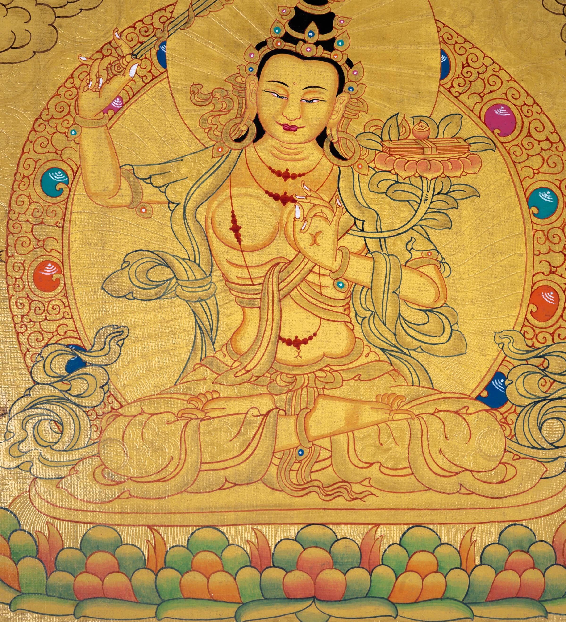 Manjushri Wall Hanging Art - Himalayas Shop