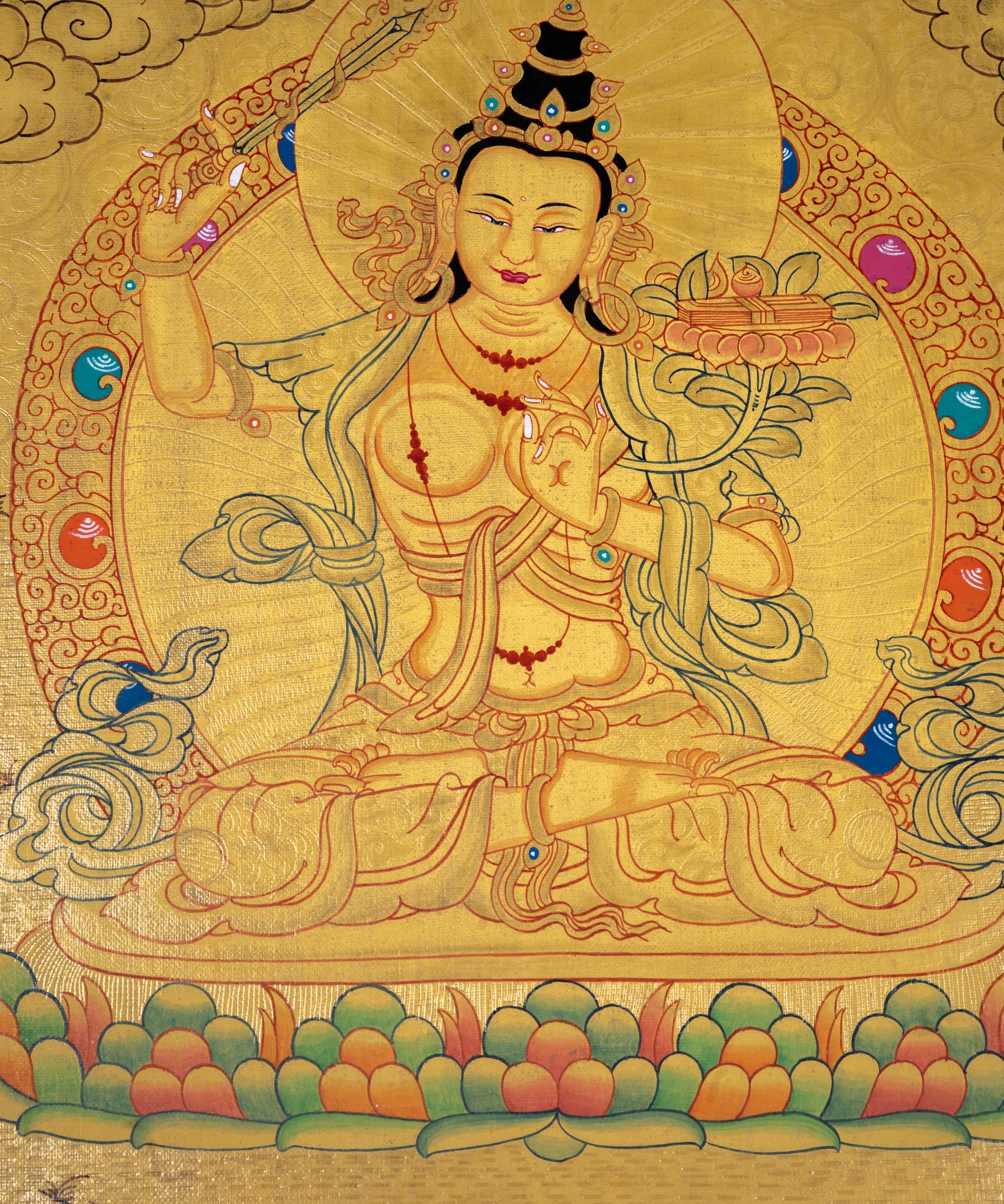 Manjushri Wall Hanging Art - Himalayas Shop