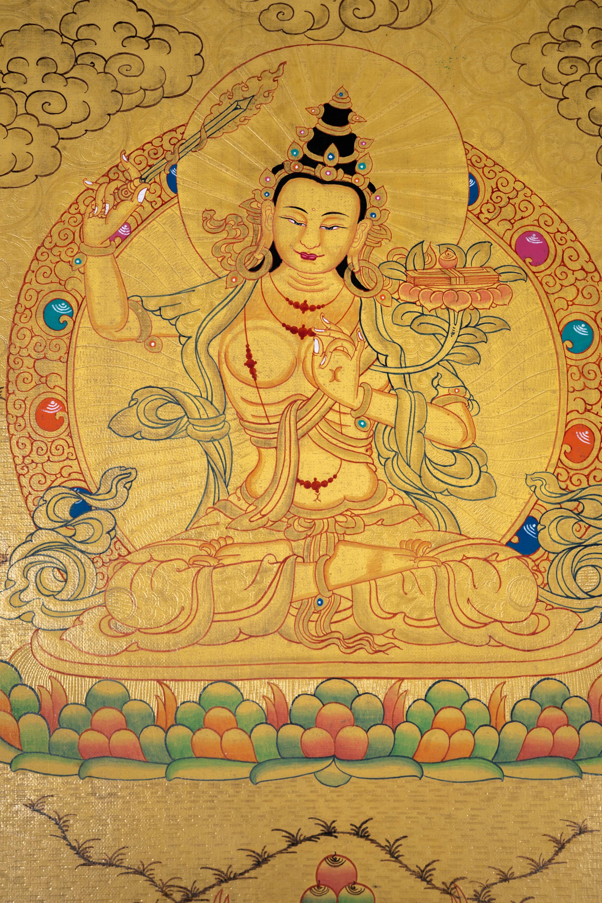 Manjushri Wall Hanging Art - Himalayas Shop