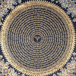Black and Gold Mantra Mandala - Himalayas Shop