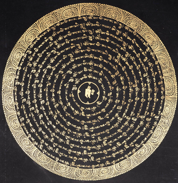 OM Mandala Thangka Tibetan Art - Himalayas Shop