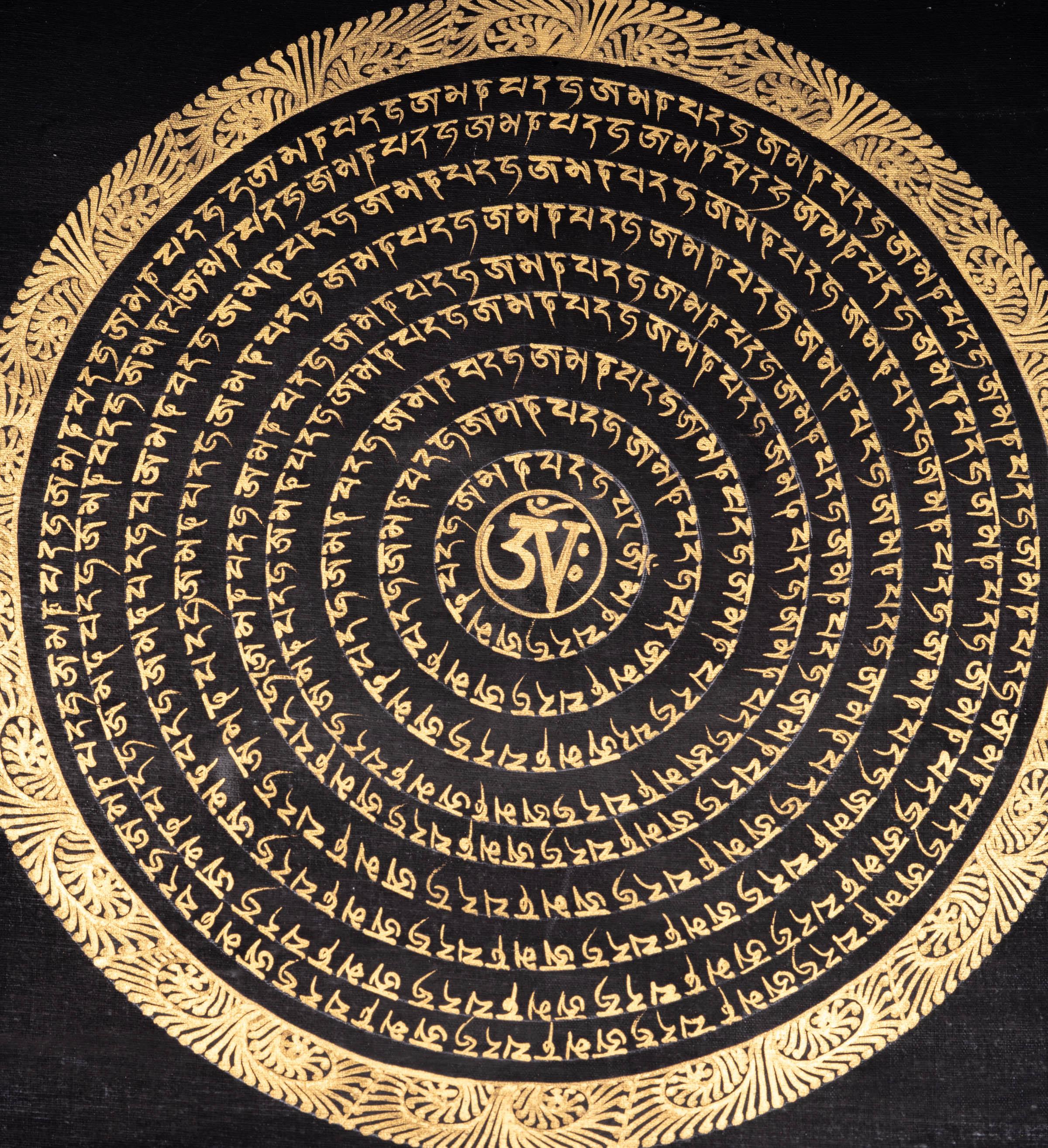 Mantra Mandala Thangka Painting - Himalayas Shop