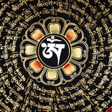 Black and Gold Mandala Thangka - Himalayas Shop