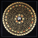 Black and Gold Mandala Thangka - Himalayas Shop