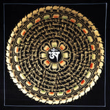 Black and Gold Mandala Thangka - Himalayas Shop