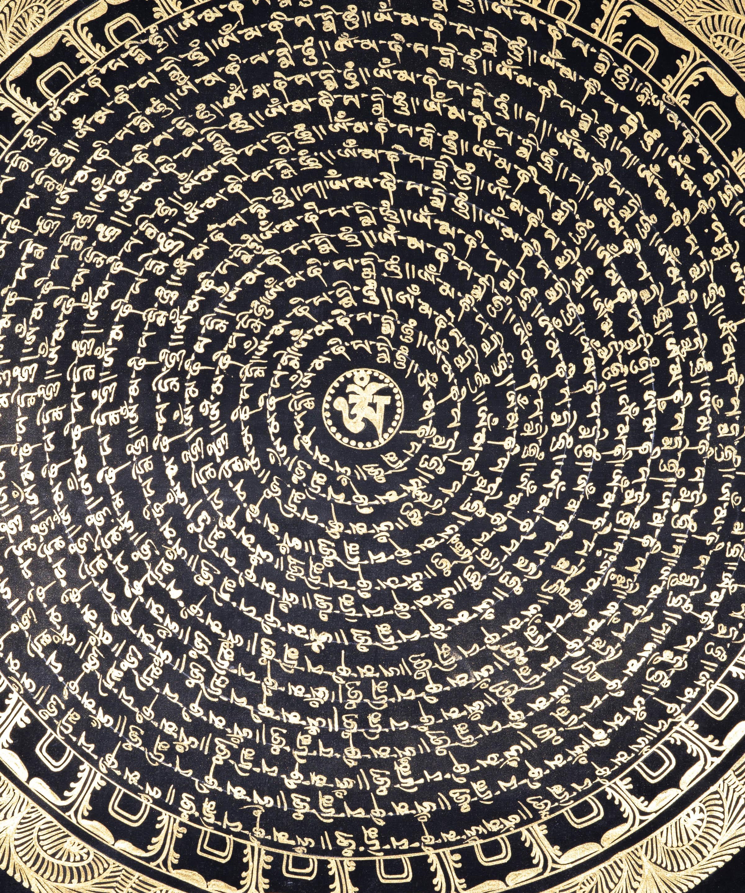 Gold Om Mandala - Himalayas Shop