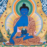 Medicine Buddha Thangka painting - Himalayas Shop