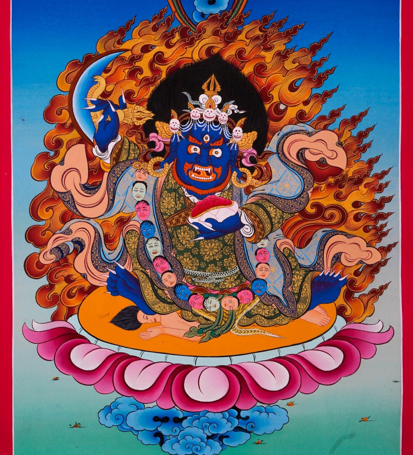 Mahakala Thangka Painting - HimalayasShop