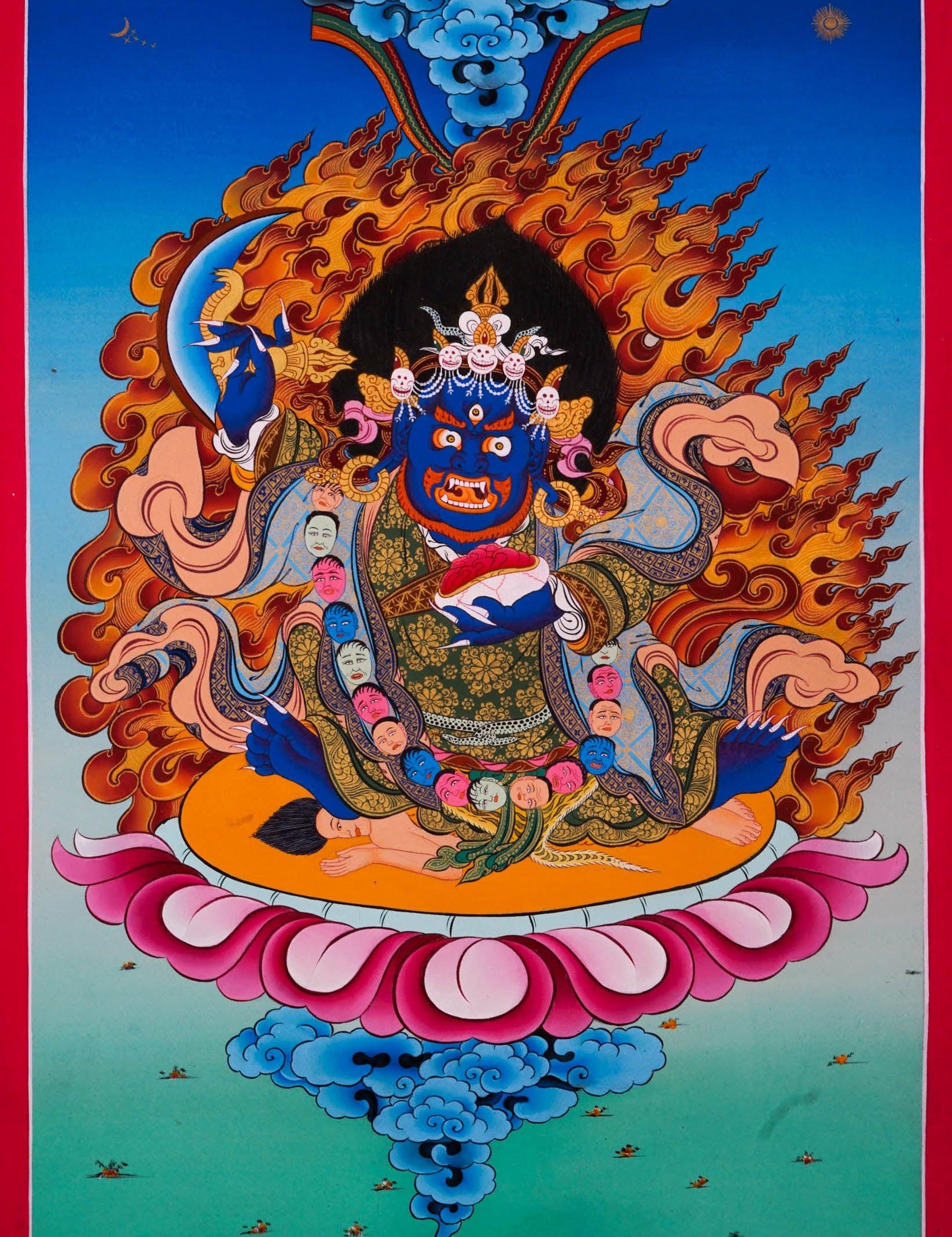 Mahakala Thangka Painting - HimalayasShop