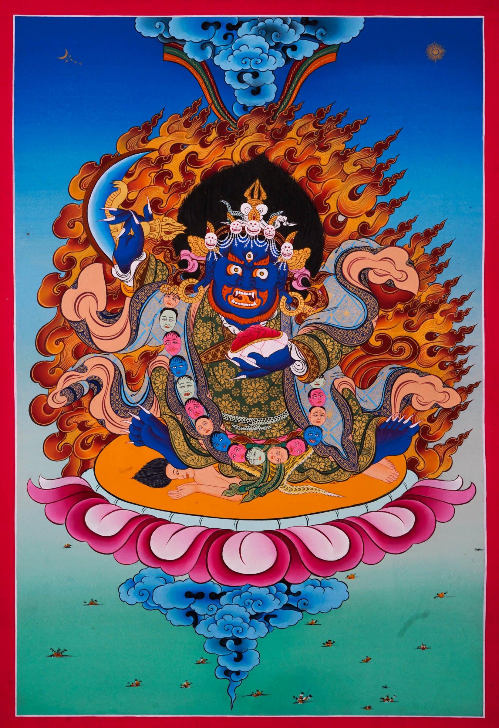 Mahakala Thangka Painting - HimalayasShop