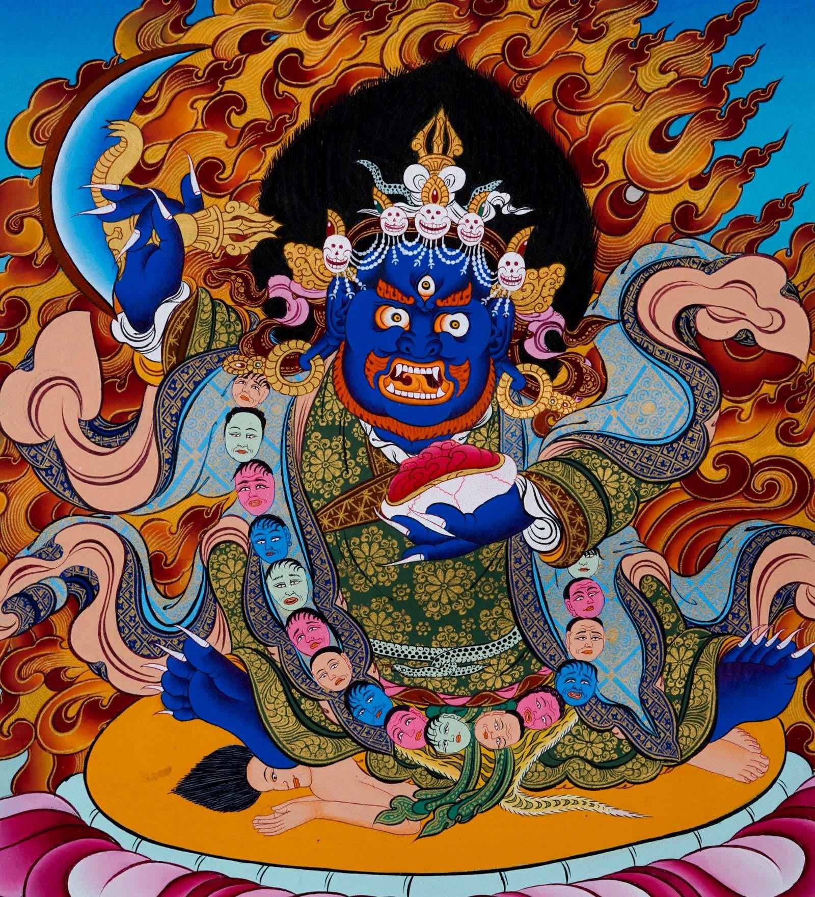 Mahakala Thangka Painting - Himalayas Shop