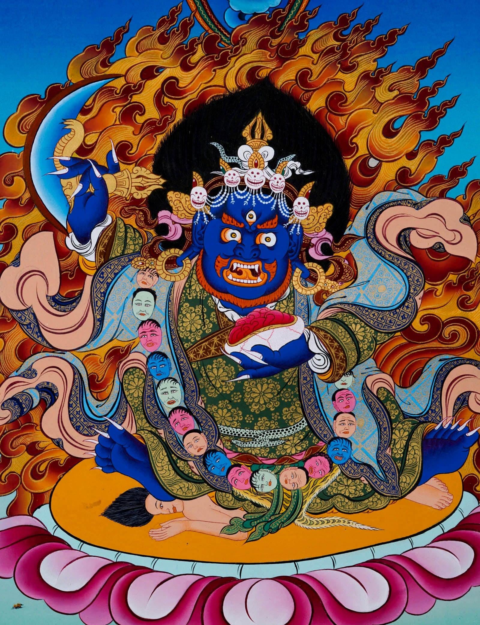 Mahakala Thangka Painting - Himalayas Shop