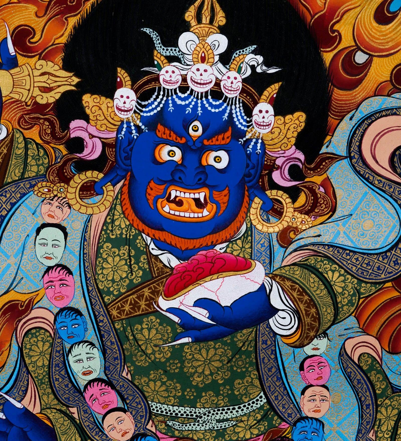 Mahakala Thangka Painting - Himalayas Shop