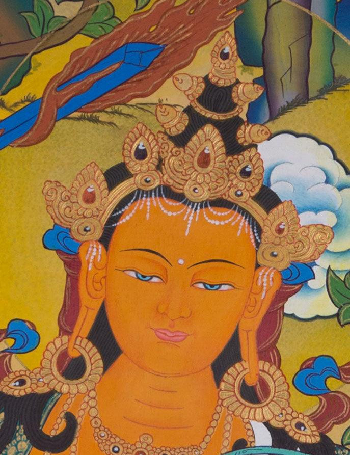 Manjushri Thangka Painting for Sale