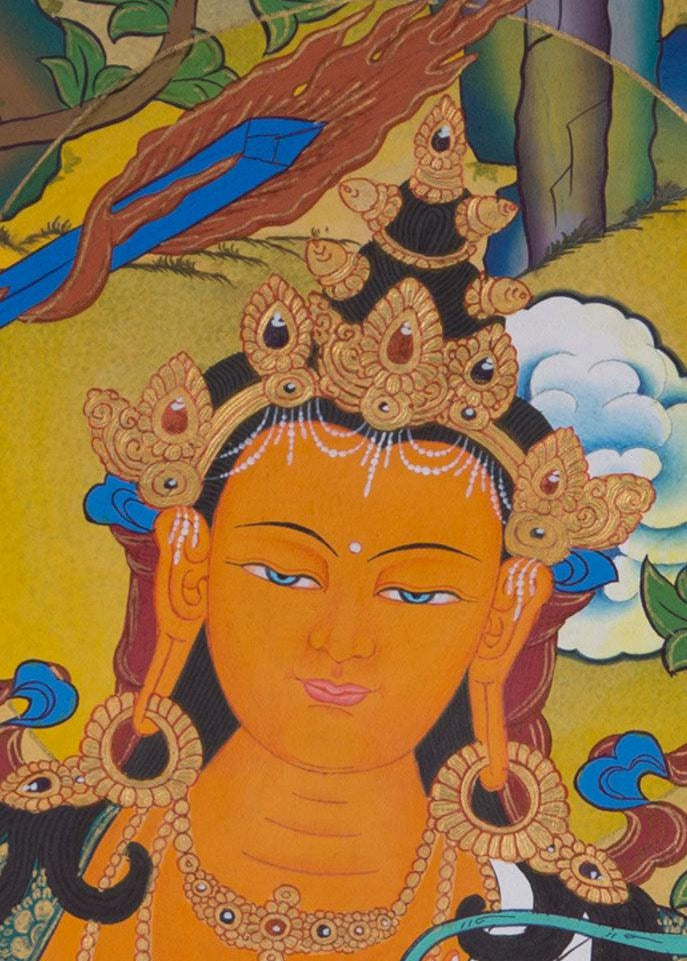 Manjushri Thangka Painting for Sale