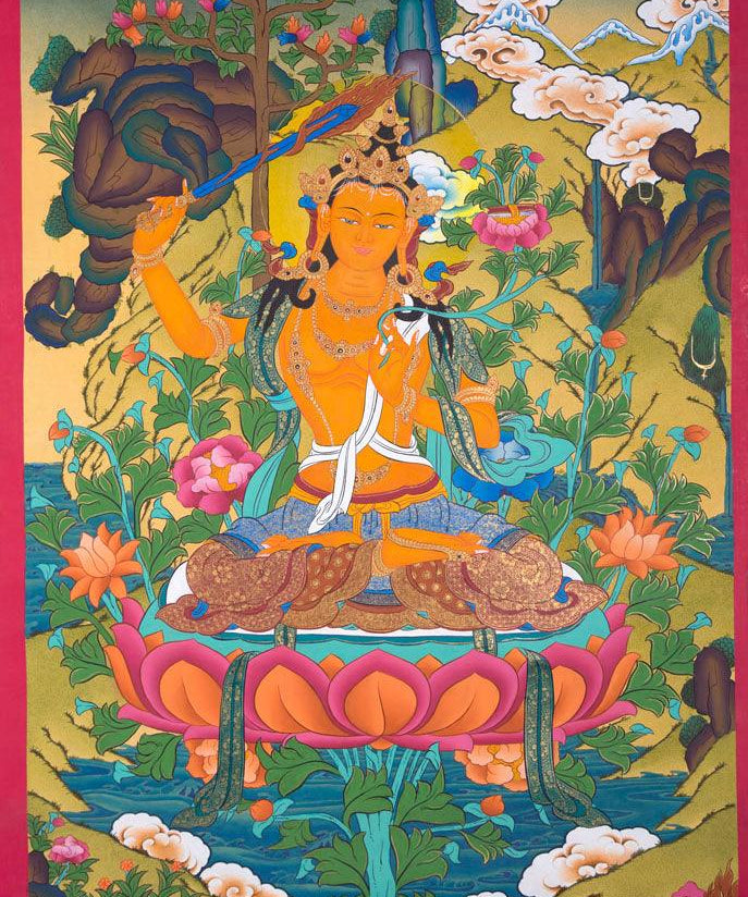 Manjushri Thangka Painting for Sale